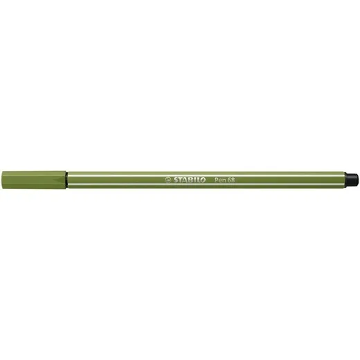 Popisovač, 1 mm, STABILO "Pen 68", machovo zelený