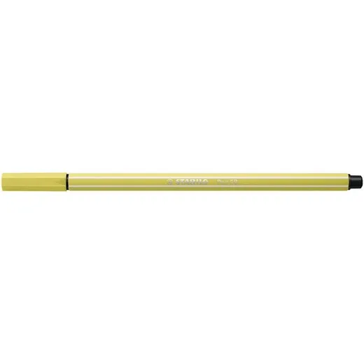 Popisovač, 1 mm, STABILO "Pen 68", horčicový