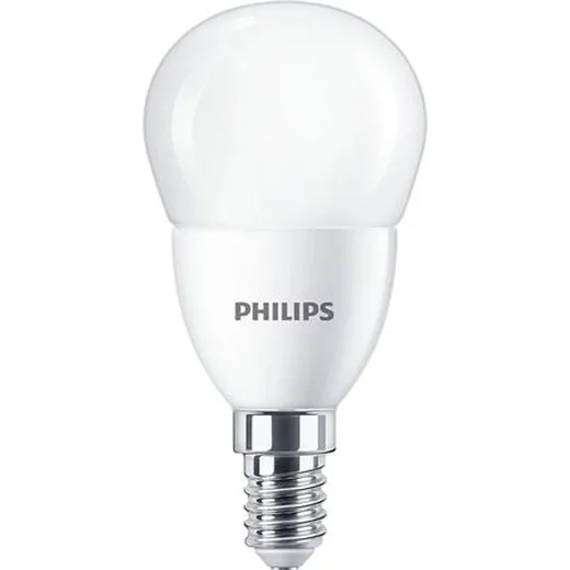 LED žiarovka, E14, malá guľa, P48, 7W, 806lm, 4000K, PHILIPS "CorePro"