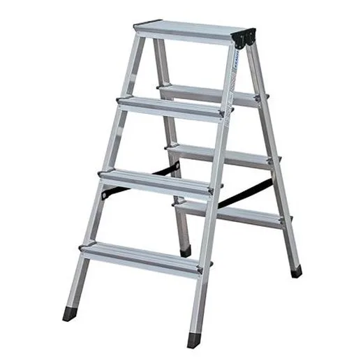 Rebrík, obojstranný, 2x4 schody, KRAUSE "Dopplo"