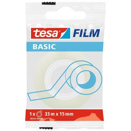 Lepiaca páska, 15 mm x 33 m, TESA "Basic", priehľadná