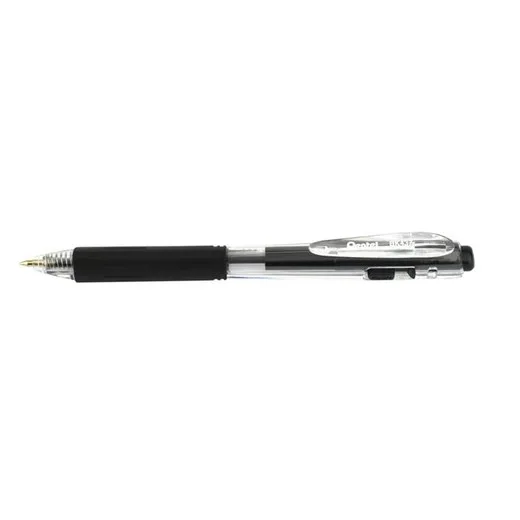 Guľôčkové pero, 0,35 mm, stláčací mechanizmus, PENTEL "BK437", čierna