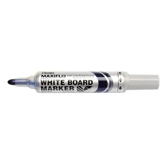 Popisovač na tabule, 2,5 mm, kužeľový hrot, PENTEL "Maxiflo MWL5M", modrá
