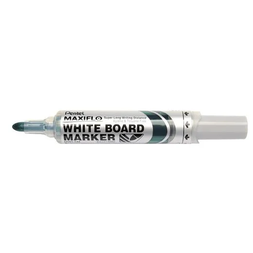 Popisovač na tabule, 2,5 mm, kužeľový hrot, PENTEL "Maxiflo MWL5M", zelená
