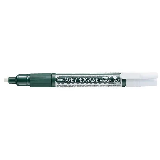 Kriedový popisovač, 2-4 mm, dlátový hrot, PENTEL "SMW26", biela