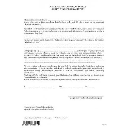 Poučenie a informovaný súhlas osoby