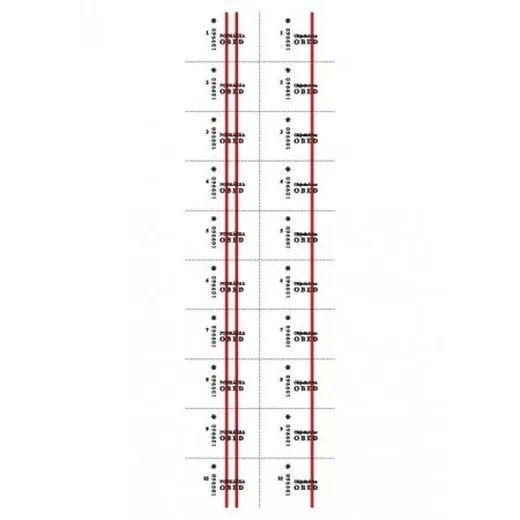 Stravenka 400 x 120 mm - 1000 lístkov
