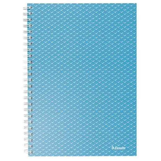 špirálový zošit, A5, štvorčekový, 80 listov, ESSELTE  "Colour`Breeze", modrá