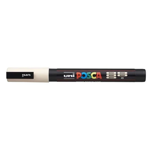 Dekoračný popisovač, 0,9-1,3 mm, UNI "Posca PC-3M", béžová