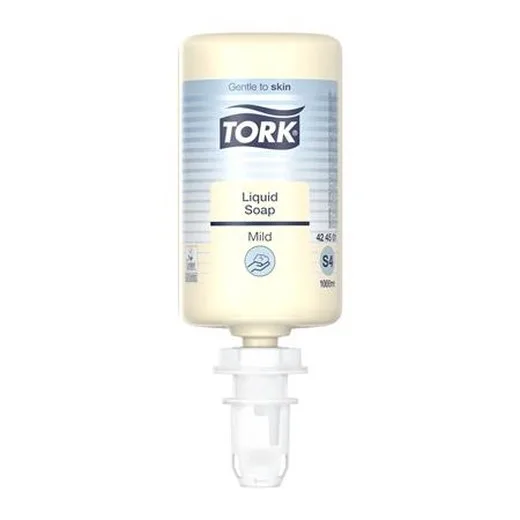Tekuté mydlo, 1 l, S4 systém, TORK "Jemne parfumované", svetložltá