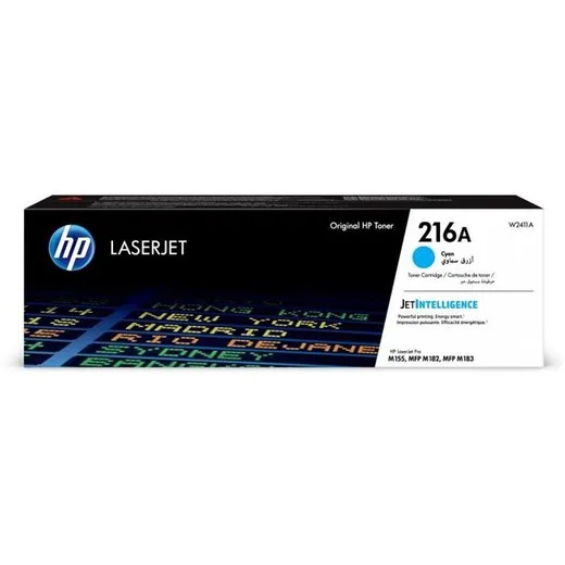 W2411A Laserový toner do HP Color LaserJet Pro M182, M183 tlačiarní, HP 216A, modrá, 0,85k