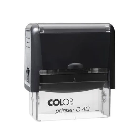 Pečiatka, COLOP "Printer C 40", s modrým náhradným vankúšom