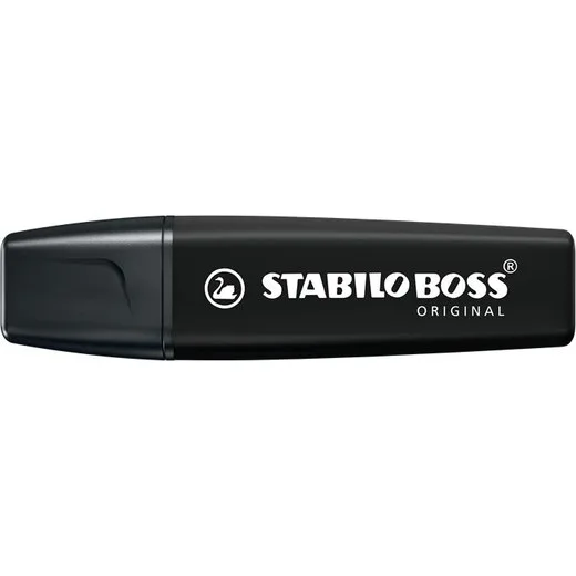 Zvýrazňovač, 2-5 mm, STABILO "BOSS original NatureColors", čierna