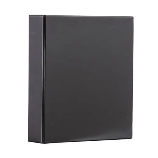 Krúžkový šanón, 4 krúžky, 80 mm, A4, PVC, PANTA PLAST, čierna