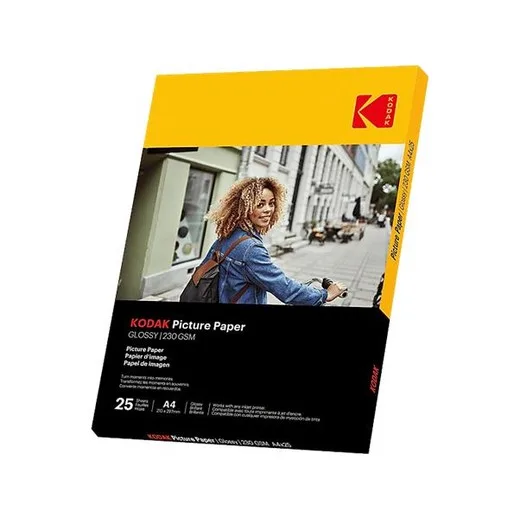 Fotopapier, pre atramentovú tlač, A4, 230 g, lesklý, KODAK "Fine Art"