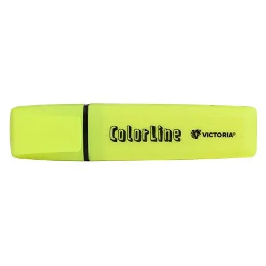 Zvýrazňovač, 1-5 mm, VICTORIA OFFICE, "ColorLine", žltá
