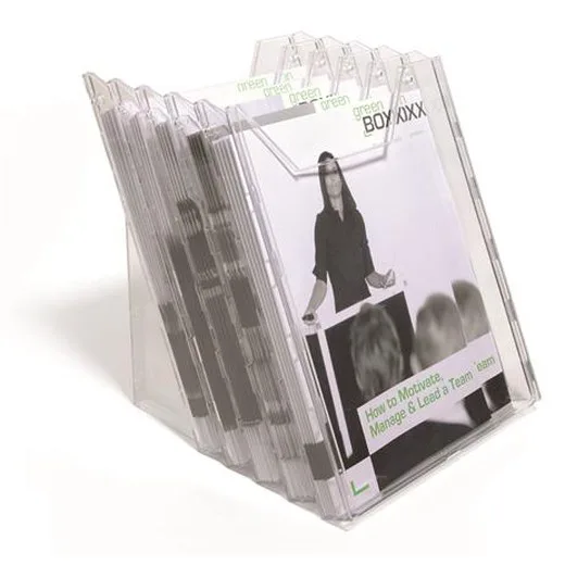 Stojan na prospekty, stolový a nástenný, stojatý, A4, DURABLE "COMBIBOXX® XL", priehľadná