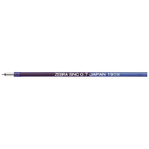 Náplň do guľôčkového pera, 0,24 mm, ZEBRA "SNC", modrá
