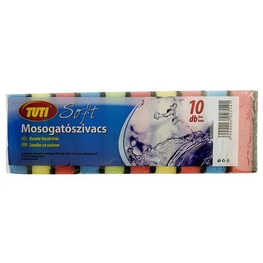 Špongia na riad, 10 ks, TUTI "Soft"