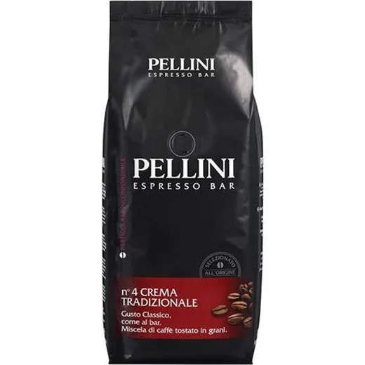 Káva, pražená, zrnková, 1000 g, PELLINI "Crema Tradizionale"