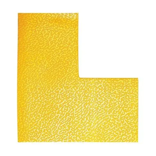 Podlahové značenie, 100 mm,  DURABLE "L", žltá