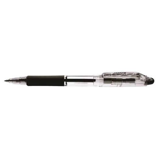 Gulôčkové pero, 0,24 mm, stláčací mechanizmus, ZEBRA "Jimnie", čierna