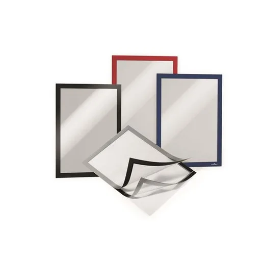 Informačný panel, A4, samolepiaca zadná strana, magnetický predný kryt, DURABLE "DURAFRAME", modrá