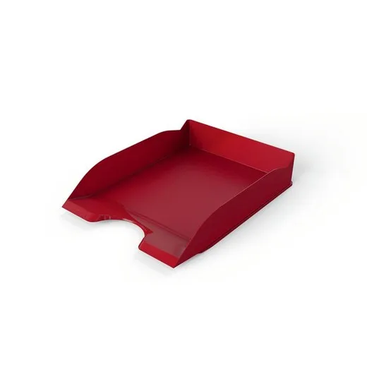 Odkladač, plastový, DURABLE, "Basic", červená