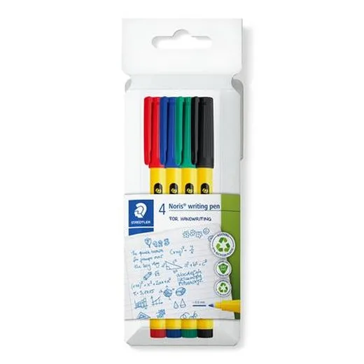 Liner, sada, 0,6 mm,  STAEDTLER "Noris® 307", 4 rôzne farby
