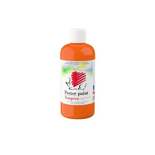 Tempera, 500 ml,  ICO "Ježko", oranžová