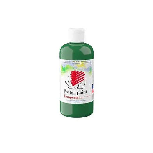 Tempera, 500 ml, ICO "Ježko", tmavozelená