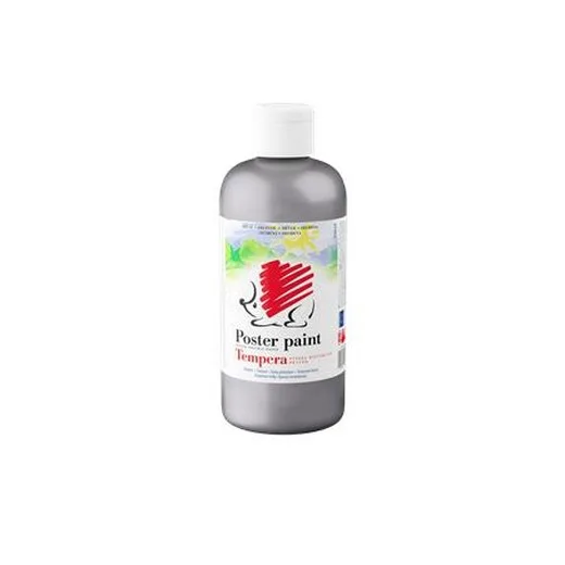 Tempera, 500 ml, ICO "Ježko", strieborná