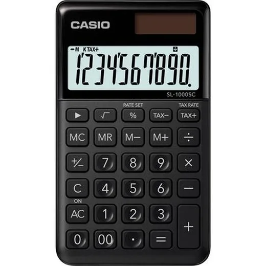 Vrecková kalkulačka, 10-miestna, CASIO "SL 1000", čierna