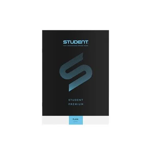 Zošit, A4, čistý, 32 listov, ICO "Student Premium", čierny