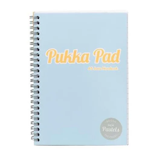 Špirálový zošit, A5, linajkový, 200 listov, PUKKA PAD "Pastel Jotta Pad", mix farieb