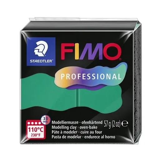 Modelovacia hmota, 57 g, vypaľovacia, FIMO "Professional", zelená