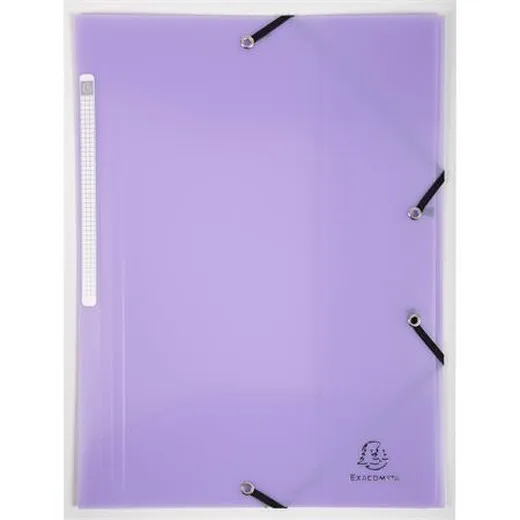 Doska s gumičkou, PP, A4, EXACOMPTA "Chromaline Pastel", fialová