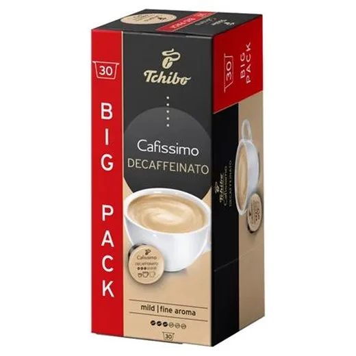 Kávové kapsuly, bezkofeínová, 30 ks, TCHIBO "Cafissimo Decaffeinato"