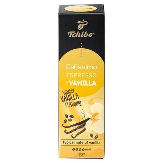 Kávová kapsula, 10 ks, TCHIBO "Cafissimo Espresso Vanilla"