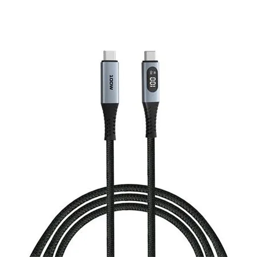 USB kábel, USB-C – USB-C, 1,2 m, 100 W, s indikátorom výkonu, VERBATIM