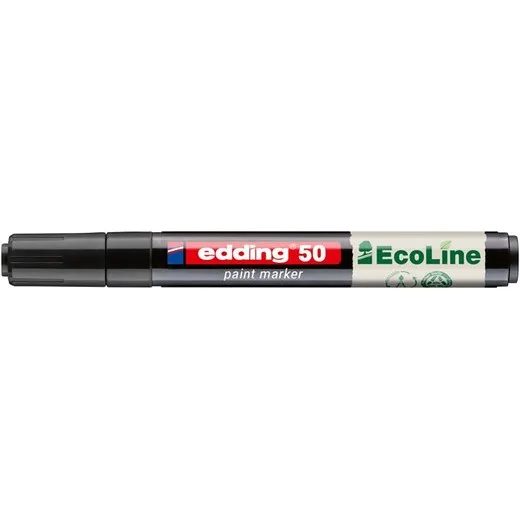 Lakový popisovač, 2–3 mm, EDDING „50“, čierny