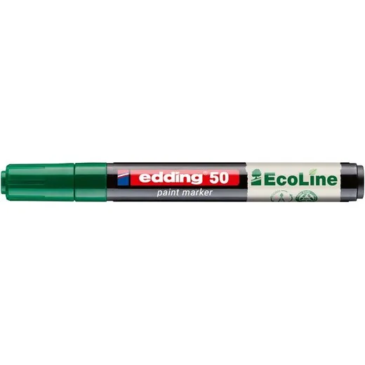 Lakový popisovač, 2-3 mm, EDDING "50", zelený