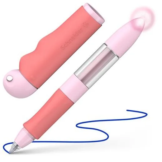 Roller, pre začiatočníkov, s bombičkou, M, SCHNEIDER "Base Senso", ružovo-červená