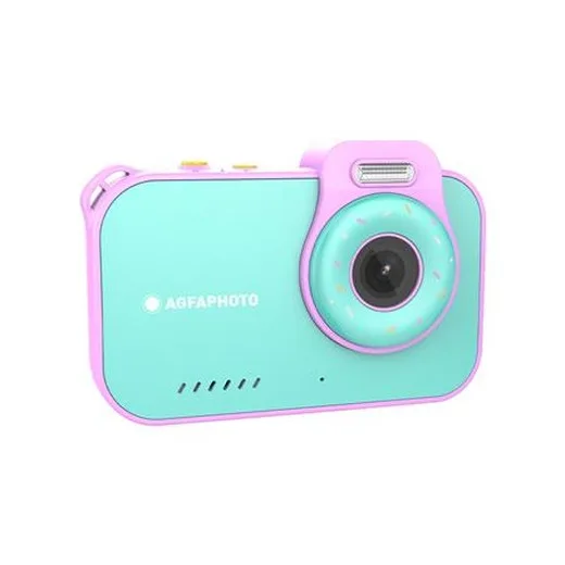 Fotoaparát, digitálny, vodeodolný, detský, AGFAPHOTO Realikids 2 "ARKCW2PK", modrý-ružový