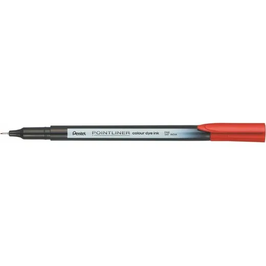 Liner, 0,4 mm, PENTEL "Pointliner", červený