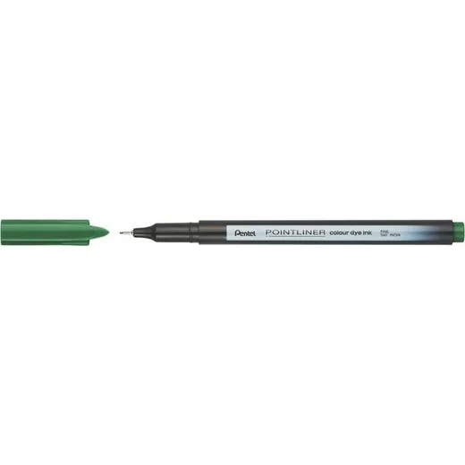 Liner, 0,4 mm, PENTEL "Pointliner", smrekovo zelený