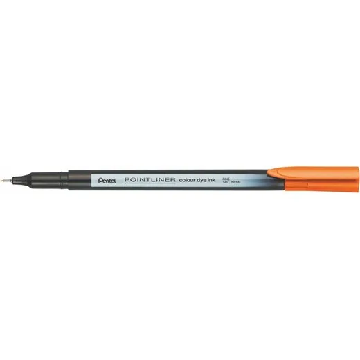 Liner, 0,4 mm, PENTEL "Pointliner", oranžový