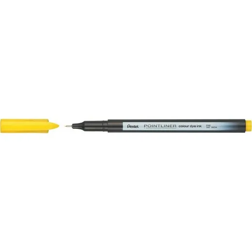 Liner, 0,4 mm, PENTEL "Pointliner", žltý