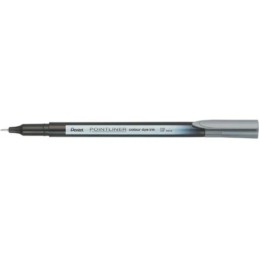 Liner, 0,4 mm, PENTEL "Pointliner", sivý