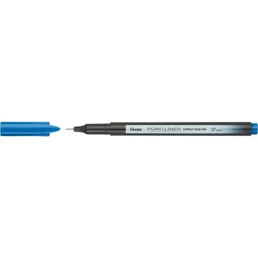 Liner, 0,4 mm, PENTEL "Pointliner", ľadovo modrý